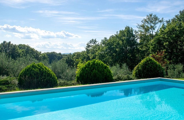 apartment in country house with pool
