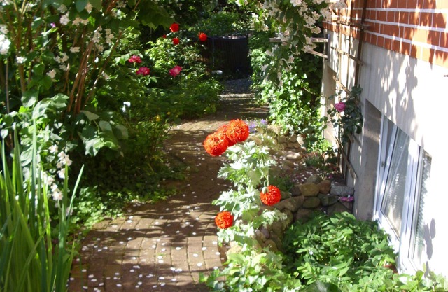 Apartment in the romantic garden Note days of action !