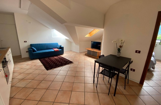 Apartment 'La Mansarda' with Mountain View, Shared Garden and Air Conditioning