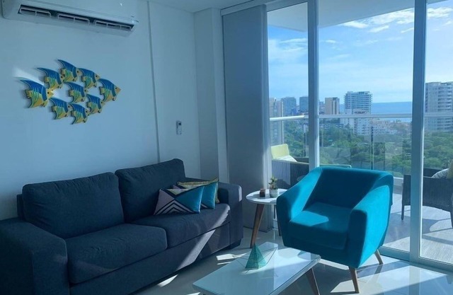 Apartment Luxury+Sauna+Gym+AC+WiFi+Sea View@ Santa Marta