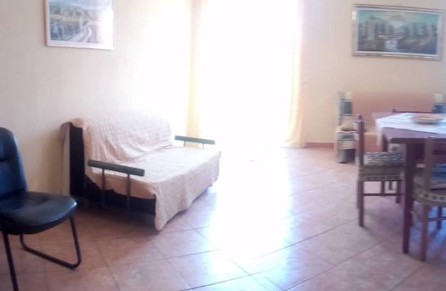 Apartment near the sea and the main course
