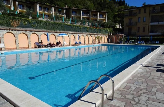 Apartment on Lake Garda with pool, tennis court and stunning lake views