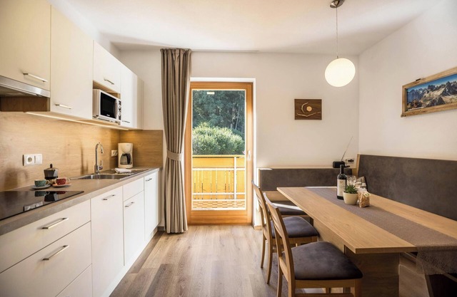 Apartment "Pramstaller Dolomites" with Mountain View, Wi-Fi, Balcony & Garden