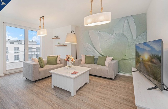 Apartment "Stettiner Waterlelie": Vacation with leisure room, sauna and view of nature
