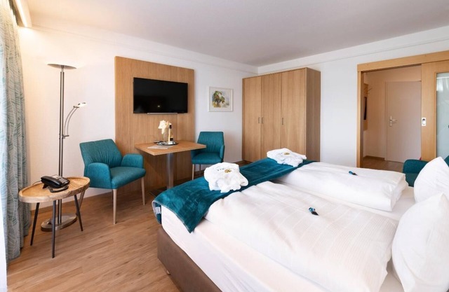 Apartment with balcony directly opposite the Europa Therme