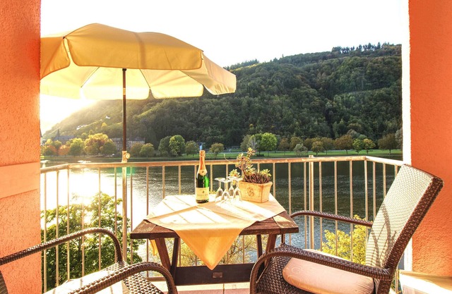 Apartment with balcony directly on the banks and with a view of the Moselle