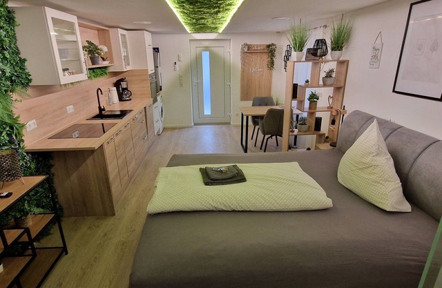 Apartment with private SAUNA, SMART-TV, WLAN, 1 DELUXE double bed