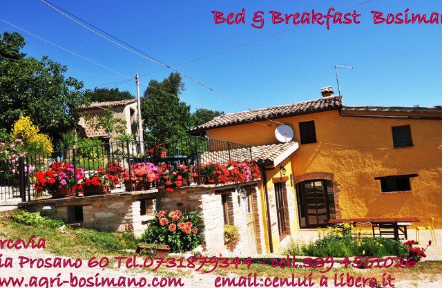 App. LA TANA B&B Bosimano-Grotte di Frasassi max. 8 people