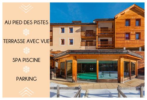 Appartement familial Abries - Jacuzzi et piscine - Pied des pistes