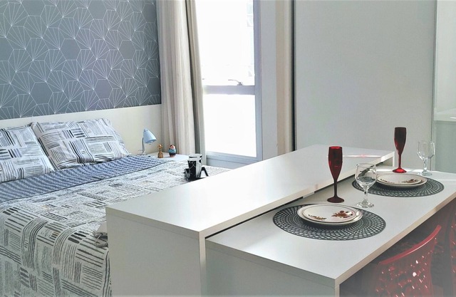 Apt 1 bedroom in a hotel for up to 3 people -5 minutes from the subway Aguas Claras Brasília-DF