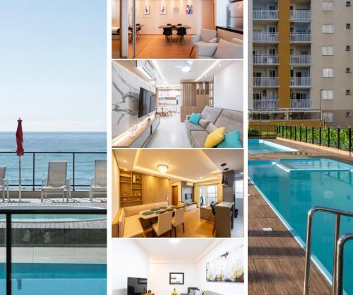Aptos completos com vista mar pé na areia em Barra Velha em condomínio Resort com Spa, Piscina, quadra de futebol, Sala de jogos, brinquedoteca, Complexo com diversos comércios