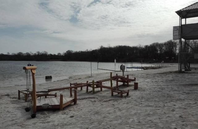 Aquarius on the swimming lake