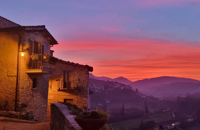 Argenti House - The balcony on the Valnerina