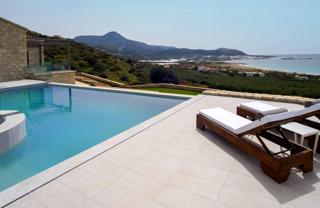 ASPALATHOS FALASSARNA VILLAS,"VILLA ELIA":LUXURIOUS VILLA WITH PANORAMIC SEAVIEW