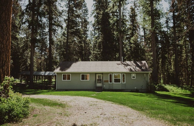 Aspen Cabin at Tamaracks Resort. A view of the lake and expansive decks and yard