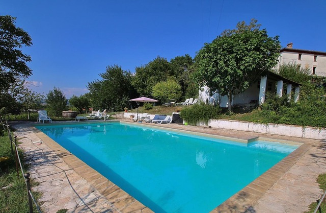 Attractive apartment in old farmhouse on the estate with pool.