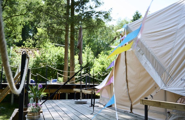 Außergewöhnliches Glampingzelt mit Mexikanischem Flair