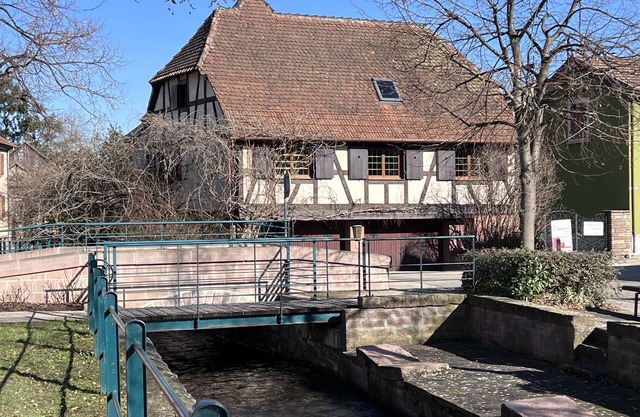 Authentic Alsatian house on the Alsace wine route