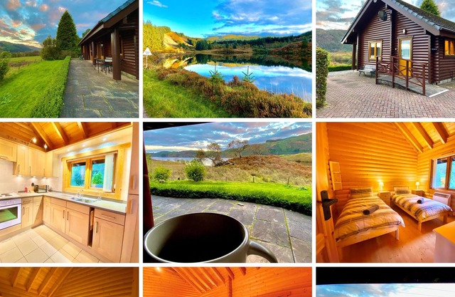 Avich View Traditional Log Cabin on Loch Avich - Stunning Location, Pet Friendly