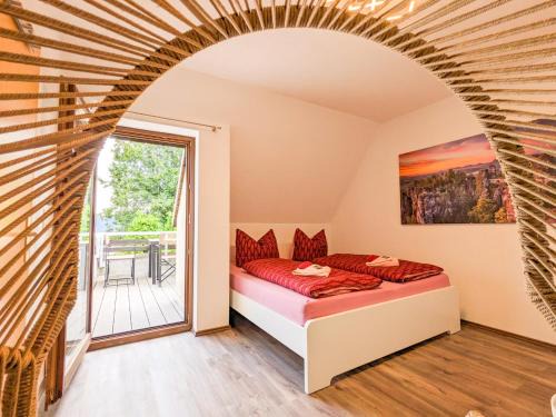 B6 - Urlaubsmagie - Inmitten der Sächsischen Schweiz mit Balkon mit Ausblick auf die Sandsteine