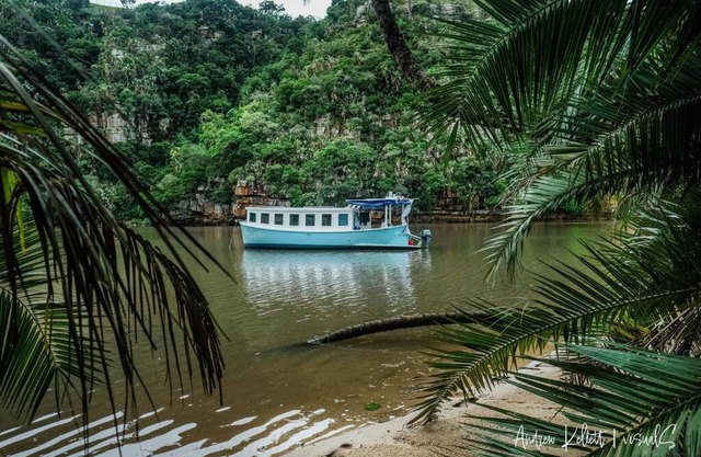 Baby Blue Houseboat