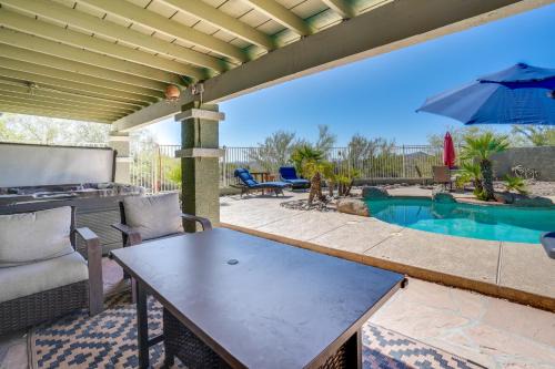 Backyard Oasis and Hot Tub Mtn-View Wickenburg Home