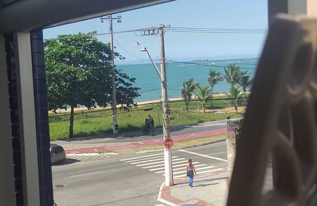 Balcony with sea view at Praia da Costa