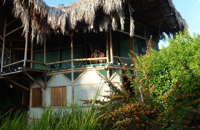 BAMBOO HOUSE in lush tropical vegetation