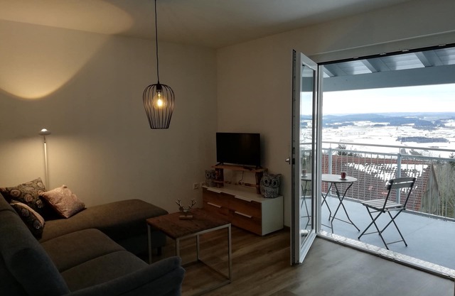 Barrier-free 68sqm vacation apartment with two bedrooms in the Franconian Forest