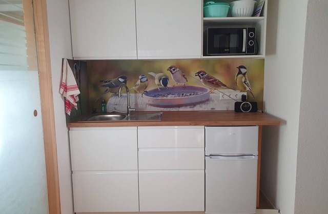 Basement apartment with terrace (only partially suitable for 2 people)