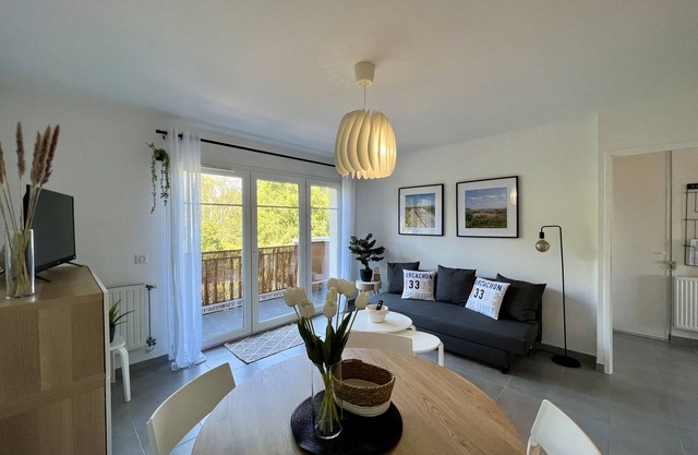 Bassin d'Arcachon, quiet : charming flat in Cassy