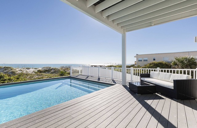 Beach Dream | large luxury Oceanfront Home with Private Pool. Outdoor Dining +