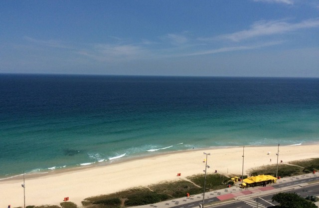 Beach from apt with balcony