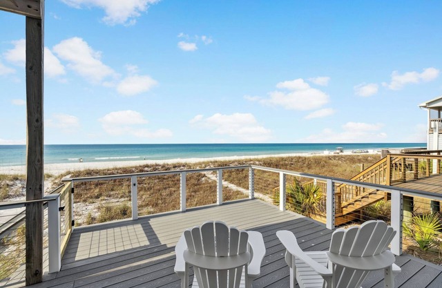 Beach front townhome! West End PCB! Beautiful views and Great Location!