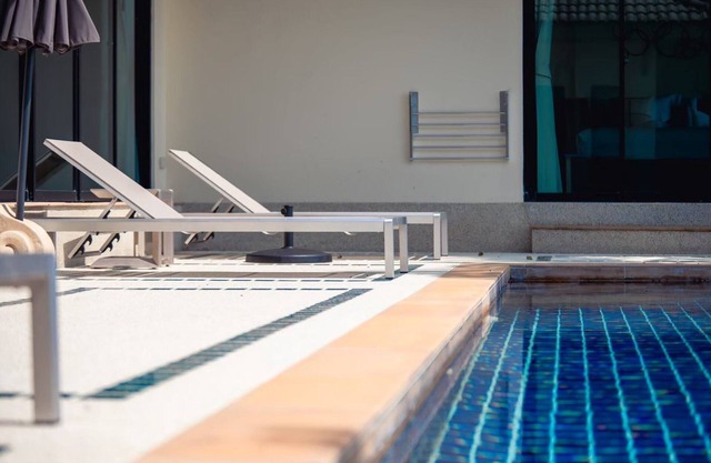 Beach Front Villa with Stunning views and own private beach,relax, BBQ.