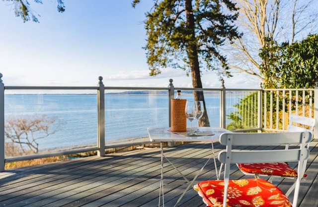 Beach house at Lummi bay