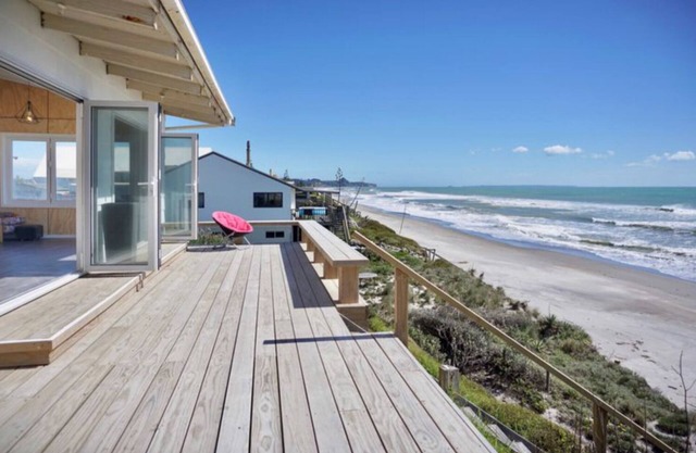 Beachfront Bach with Amazing Views
