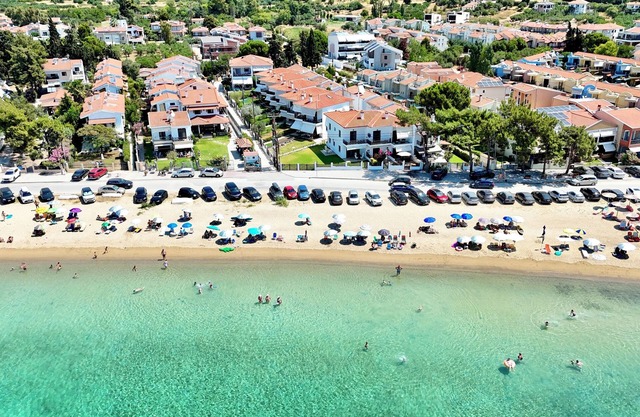 Beachfront Bliss in Nikiti, Spacious 2 Story Villa with Stunning Sea Views