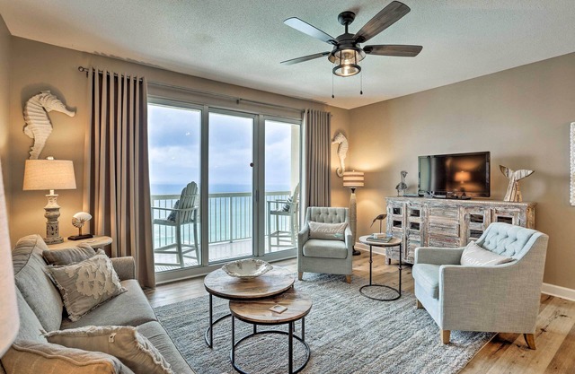 Beachfront PCB Condo w/Resort Pool, Gym & Hot Tub