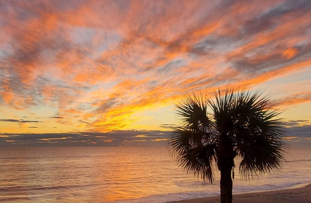 Beachfront Vacation Rental, Beautiful view from the 2nd story balcony.