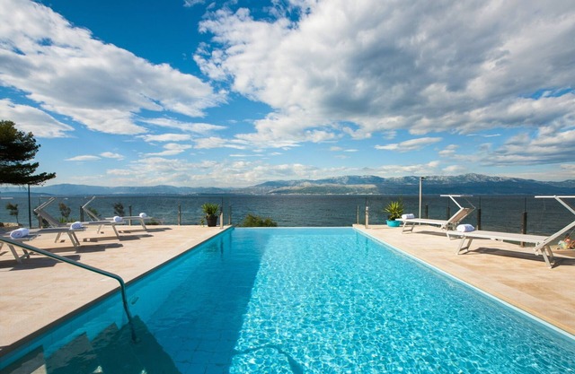 Beachfront Villa Endora with Pool