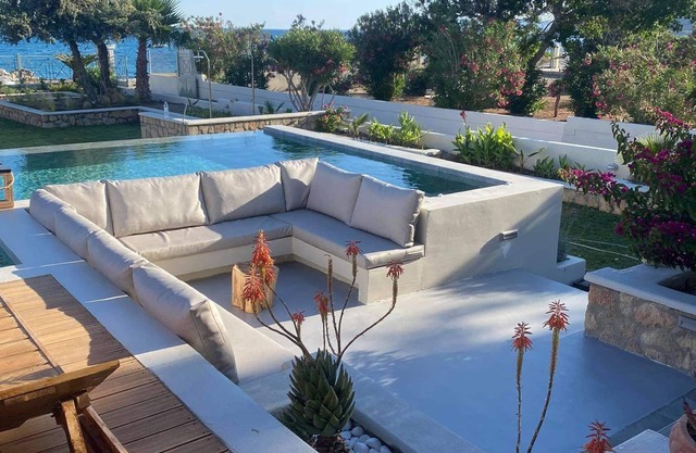 Beachfront Villa in Pefkos, Lindos, Rhodes