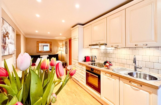 Beautiful apartment with a nice roofed terrace