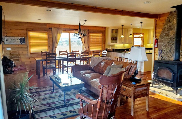 Beautiful 5 BDRM mountain home on working bison ranch in North Park, CO.