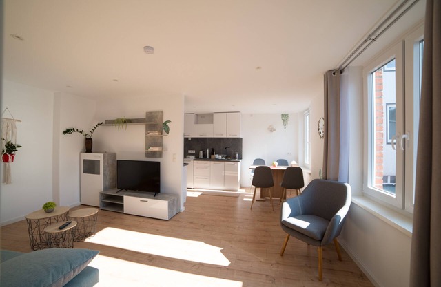 Beautiful apartment 54 m², close to the center, king bed, courtyard side