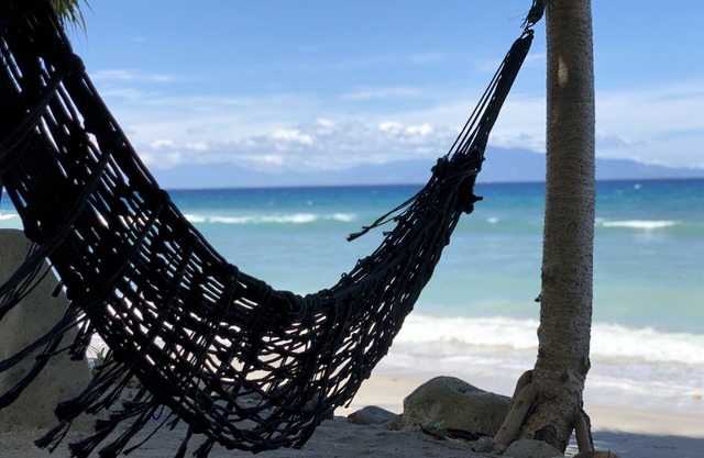 Beautiful beach front bunlagows on a coral reef