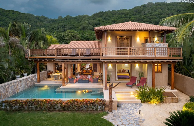 Beautiful Beach front home with 3 bedrooms and 3 1/2 bathrooms.