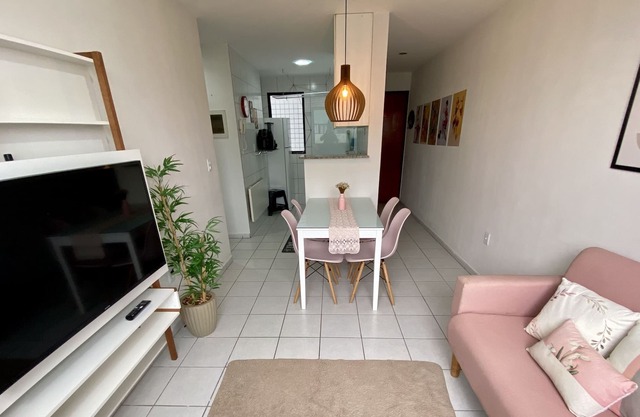 Beautiful Bedroom and Living Room, one block from the beach and overlooking the sea!