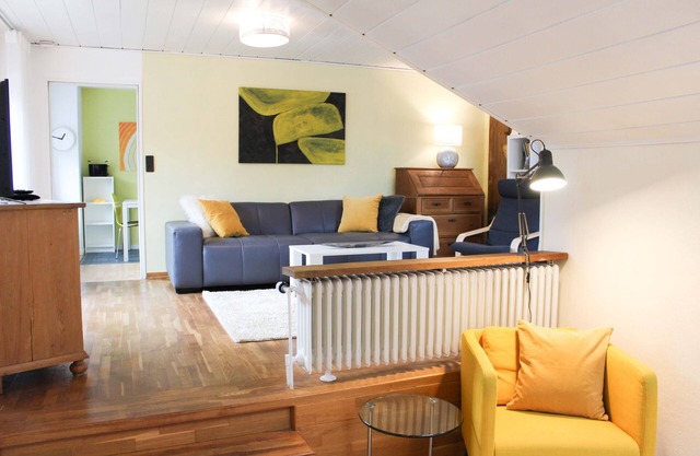 Beautiful bright apartment with own balcony. Ground floor, balcony w. Morning sun and guest parking.