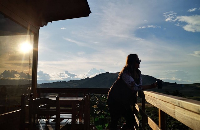 Beautiful cabin overlooking Tota lake, close to many touristic places